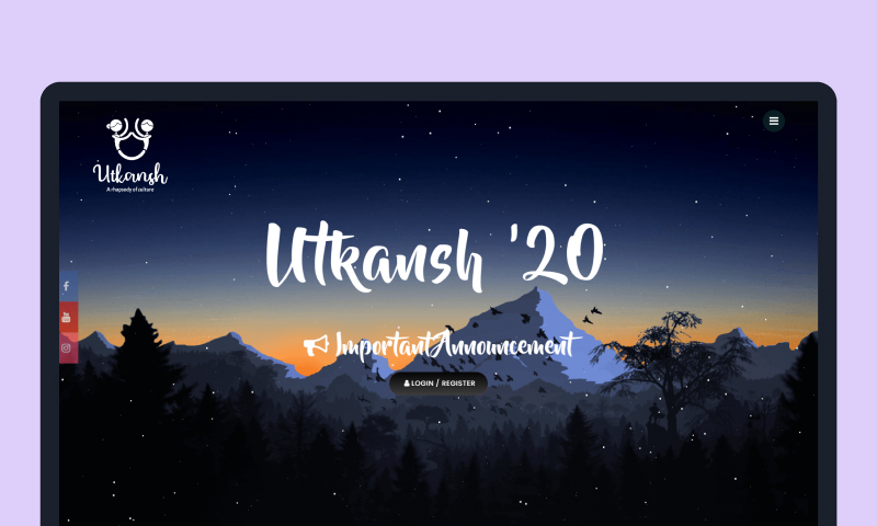 Utkansh 2020 Website